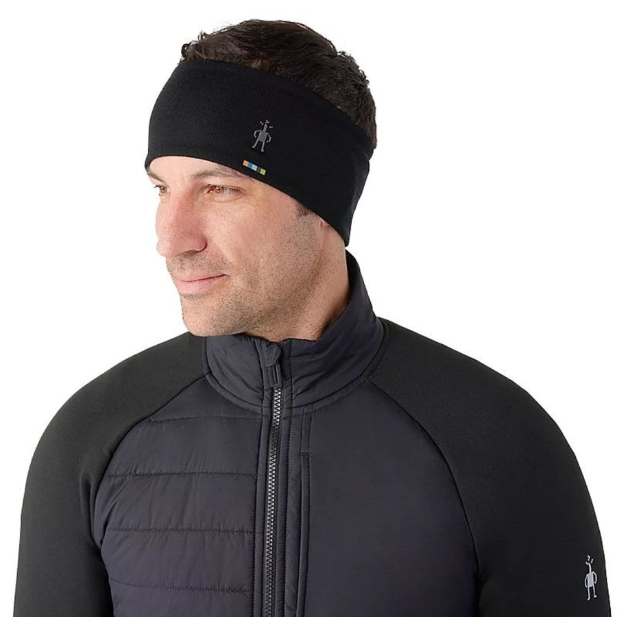 Clothing Smartwool Accessories | Smartwool Merino 250 Reversible Headband - Black/Charcoal