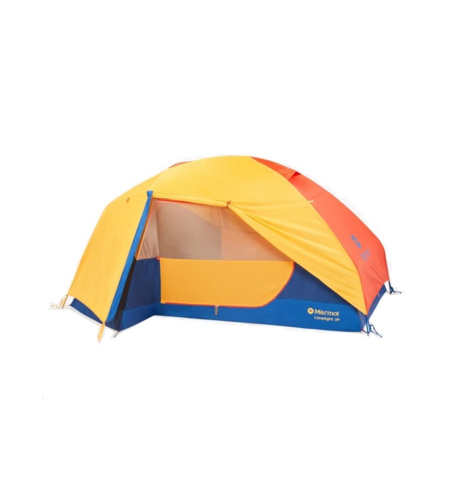 Camping Marmot Tents | Marmot Limelight 3 Person Tent - Solar/Red Sun