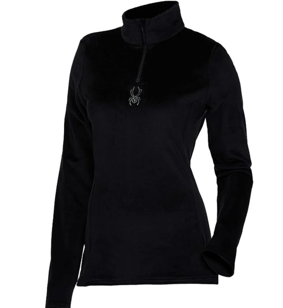 Clothing Spyder Sweaters | Spyder Women'S Shimmer Bug Half Zip