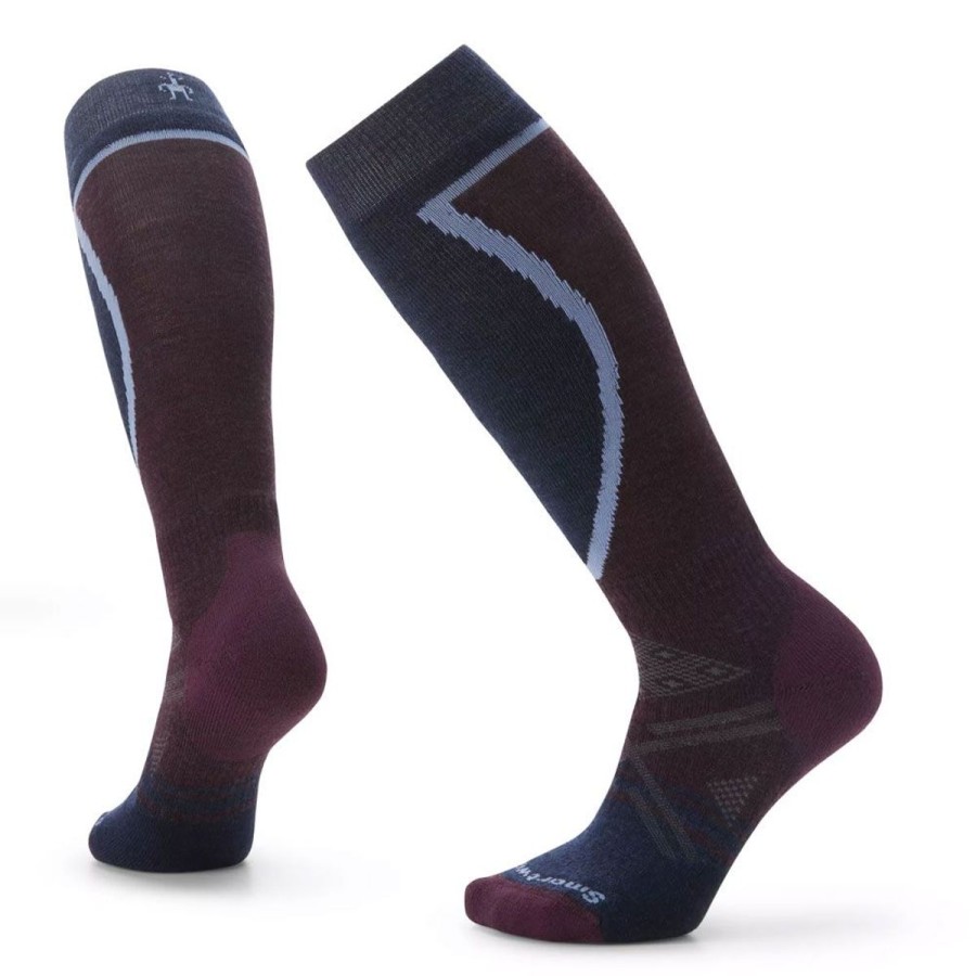 Footwear Smartwool Women'S Socks | Smartwool Womens' Ski Full Cushion Over-The-Calf Socks - Bordeaux