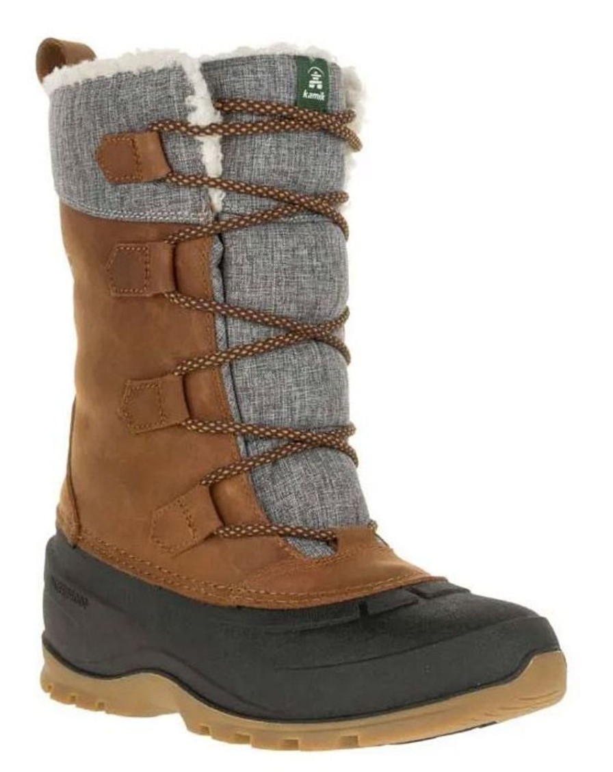 Footwear Kamik Women'S Hiking Boots | Kamik Women'S Kamik Snowgem -40F Waterproof Boot - Cognac