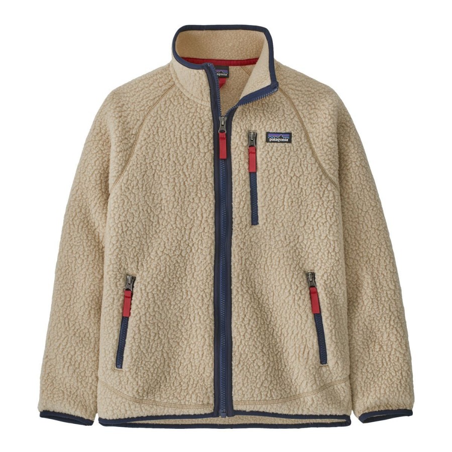 Clothing Patagonia Boys' Clothing | Patagonia Kids' Retro Pile Fleece Jacket - El Cap Khaki