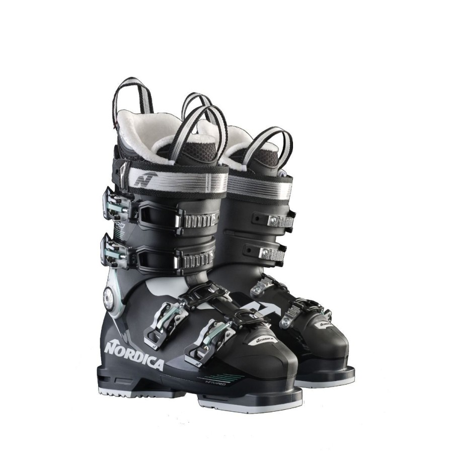 Snow Sports Nordica Downhill Ski Boots | Nordica Promachine W 85 Boot 20/21 - Black/White/Green