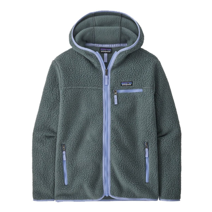 Clothing Patagonia Jackets | Patagonia Women'S Retro Pile Fleece Hoody Nouveau Green