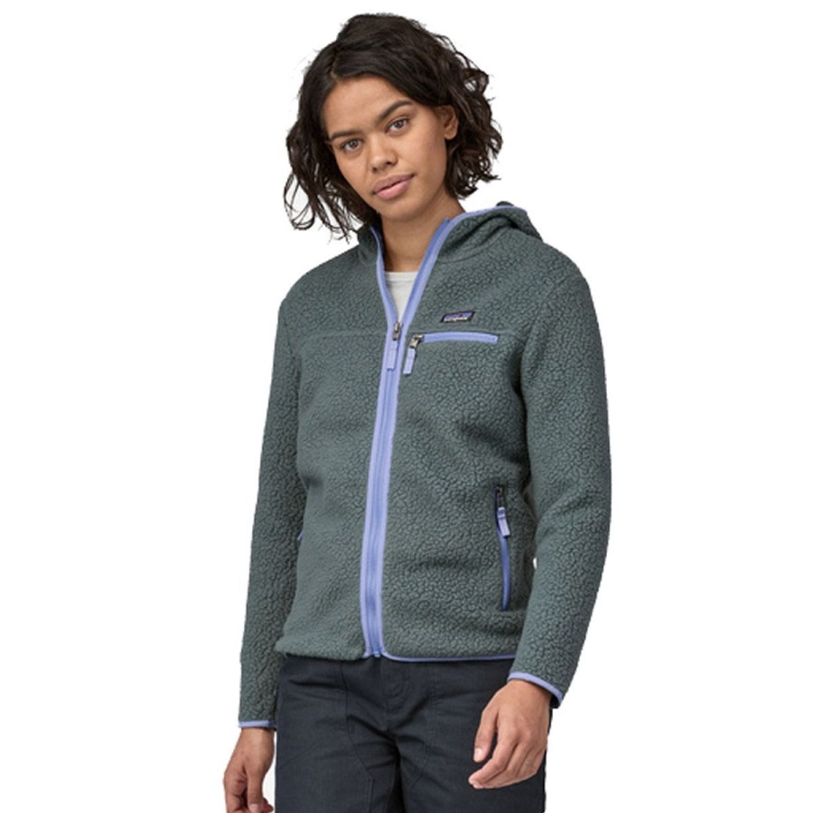 Clothing Patagonia Jackets | Patagonia Women'S Retro Pile Fleece Hoody Nouveau Green