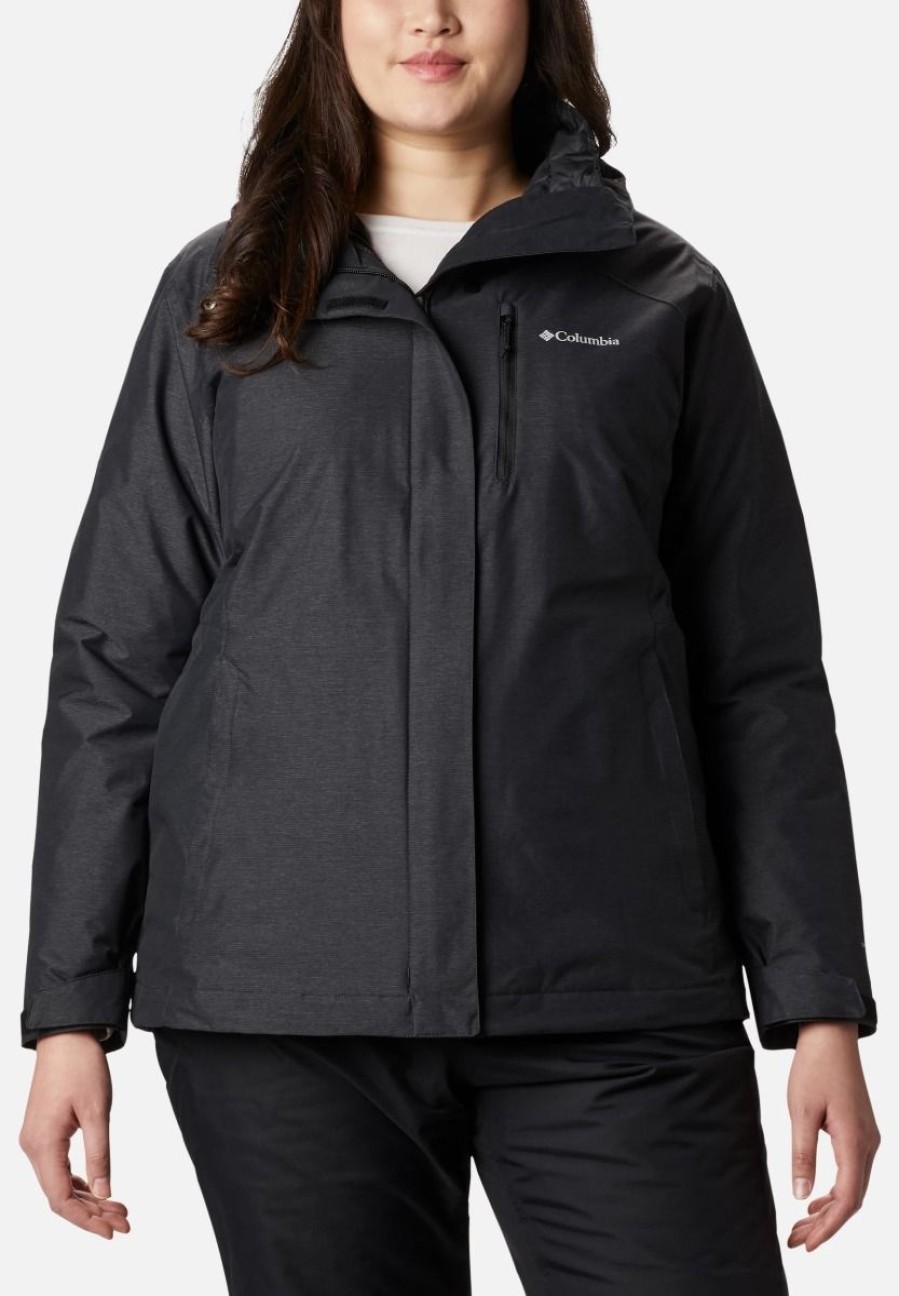 Clothing Columbia Jackets | Columbia Women'S Whirlibird Iv Interchange Jacket Big - Black Crossdye