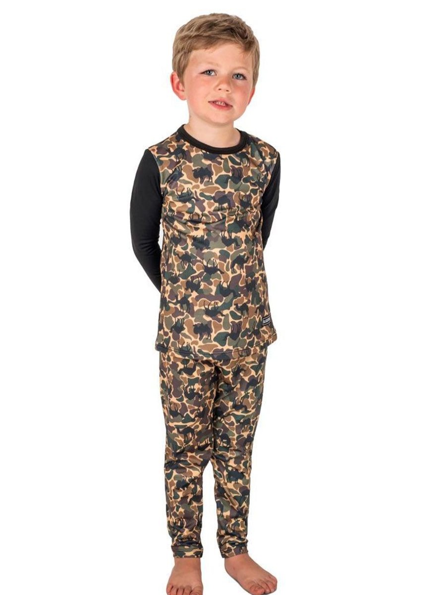 Clothing Blackstrap Boys' Clothing | Blackstrap Youth Therma Pant Base Layer - Camelflague Tan