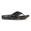 Footwear Reef Men'S Flip Flops | Reef Fanning Flip - Black/Silver