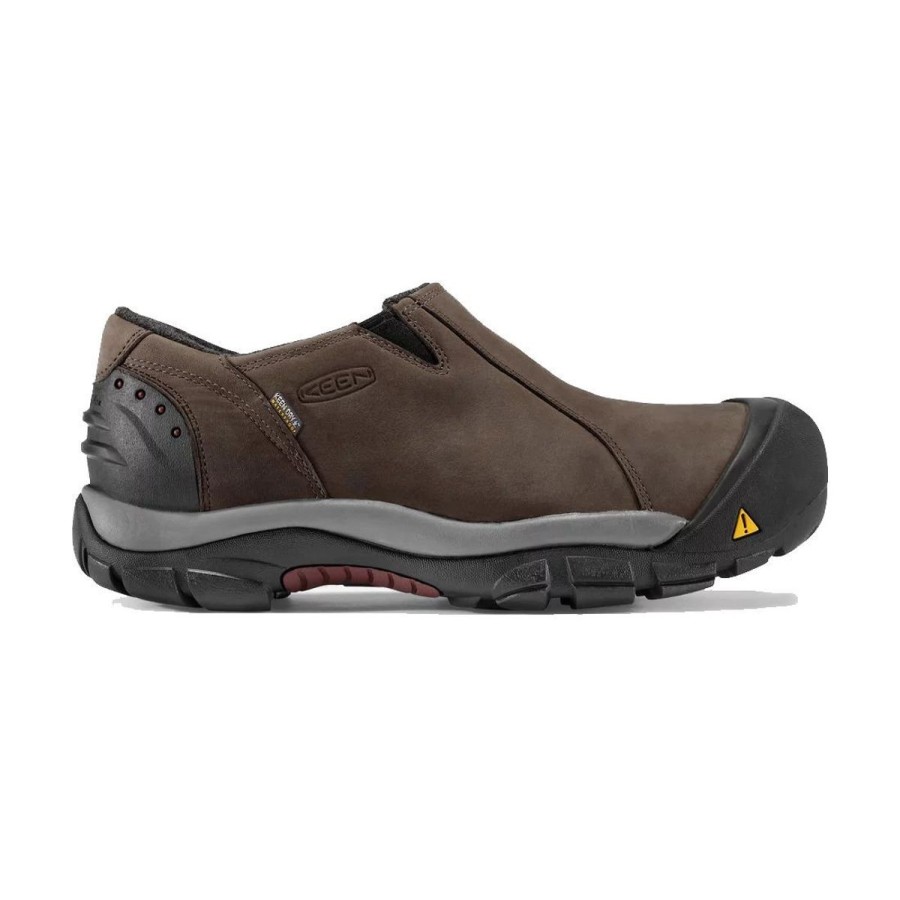 Footwear Keen Men'S Winter Boots | Keen Men'S Keen Brixen Low Waterproof 200Gr - Slate Black/Mad Brown