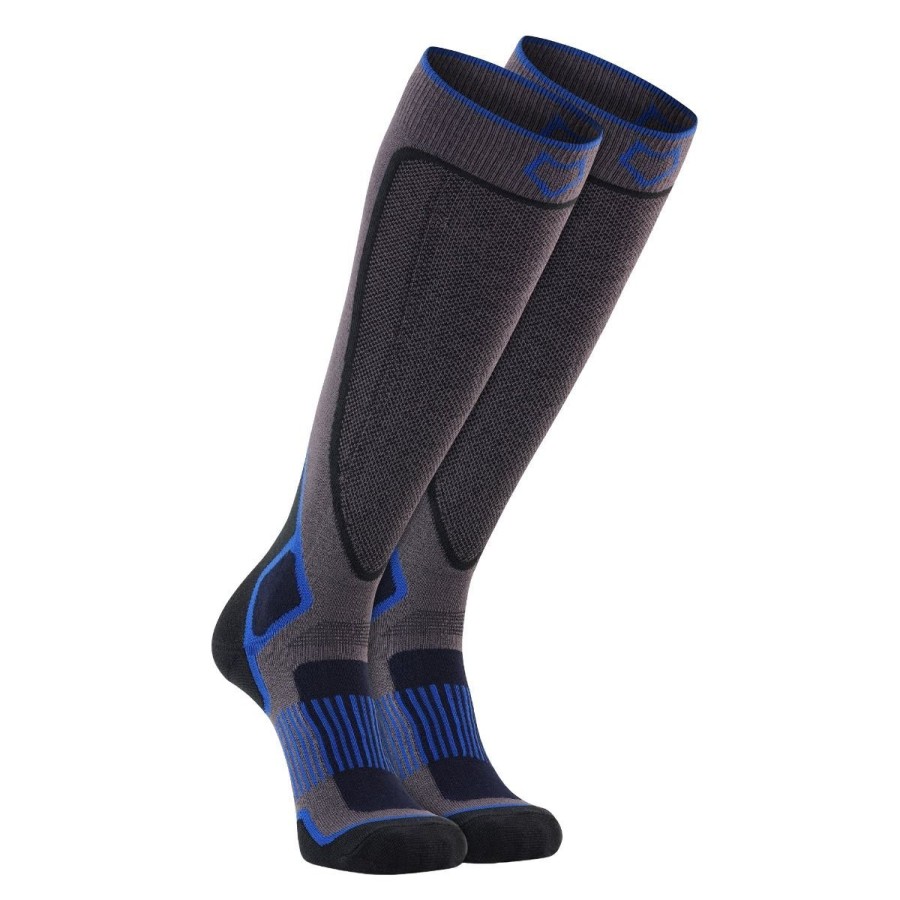 Footwear Fox River Men'S Socks | Fox River Valdez Lt Wt Otc - Dark Grey/Blue