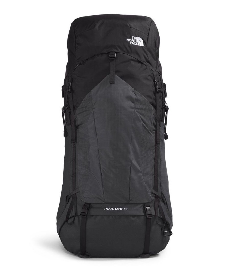 Camping The North Face Backpacking Packs | The North Face Trail Lite 50L Backpack - Tnf Black/Asphalt Grey