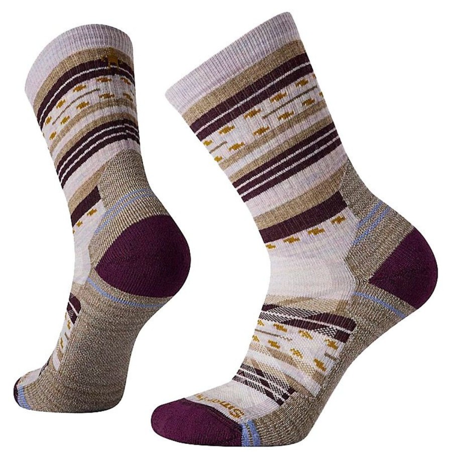 Footwear Smartwool Women'S Socks | Smartwool Womens' Hike Light Cushion Margarita Crew Socks - Purple Eclipse