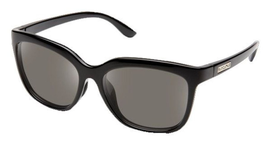 Clothing Suncloud | Suncloud Sunnyside Sunglasses - Black Polarized Gray