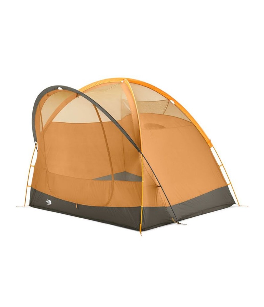 Camping The North Face Tents | The North Face Wawona 4 Person Tent - Light Exuberance Orange