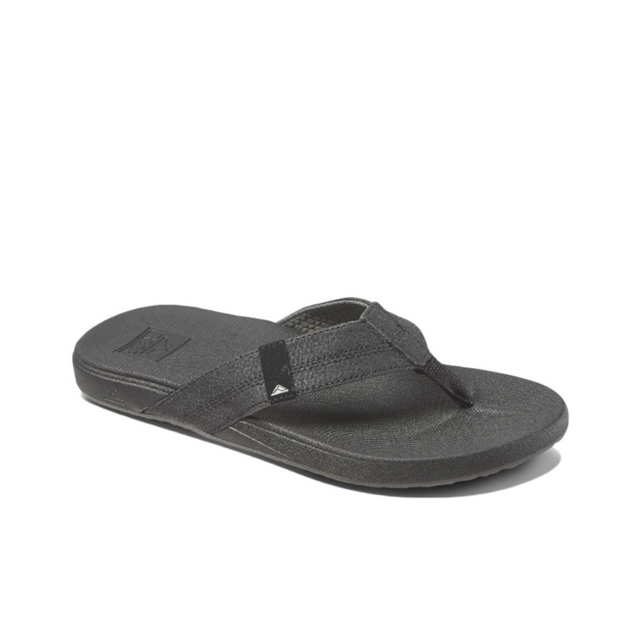 Footwear Reef Men'S Flip Flops | Reef Men'S Cushion Phantom Sandal - Black