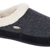 Footwear Acorn | Acorn Women'S Mule Ragg Slipper - Dark Charcoal Heathered