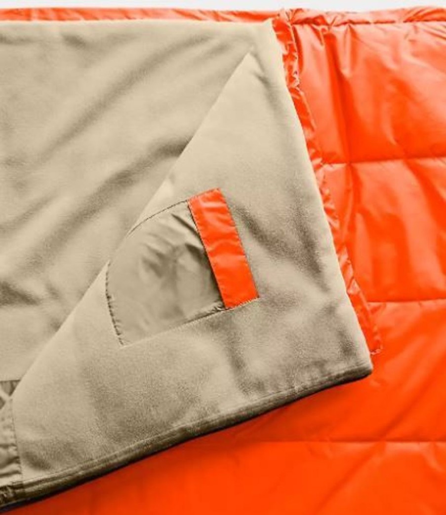 Camping The North Face Sleeping Bags | The North Face Eco Trail Bed 35 Sleeping Bag (Regular/Lh) - Persian Orange/Twill Beige