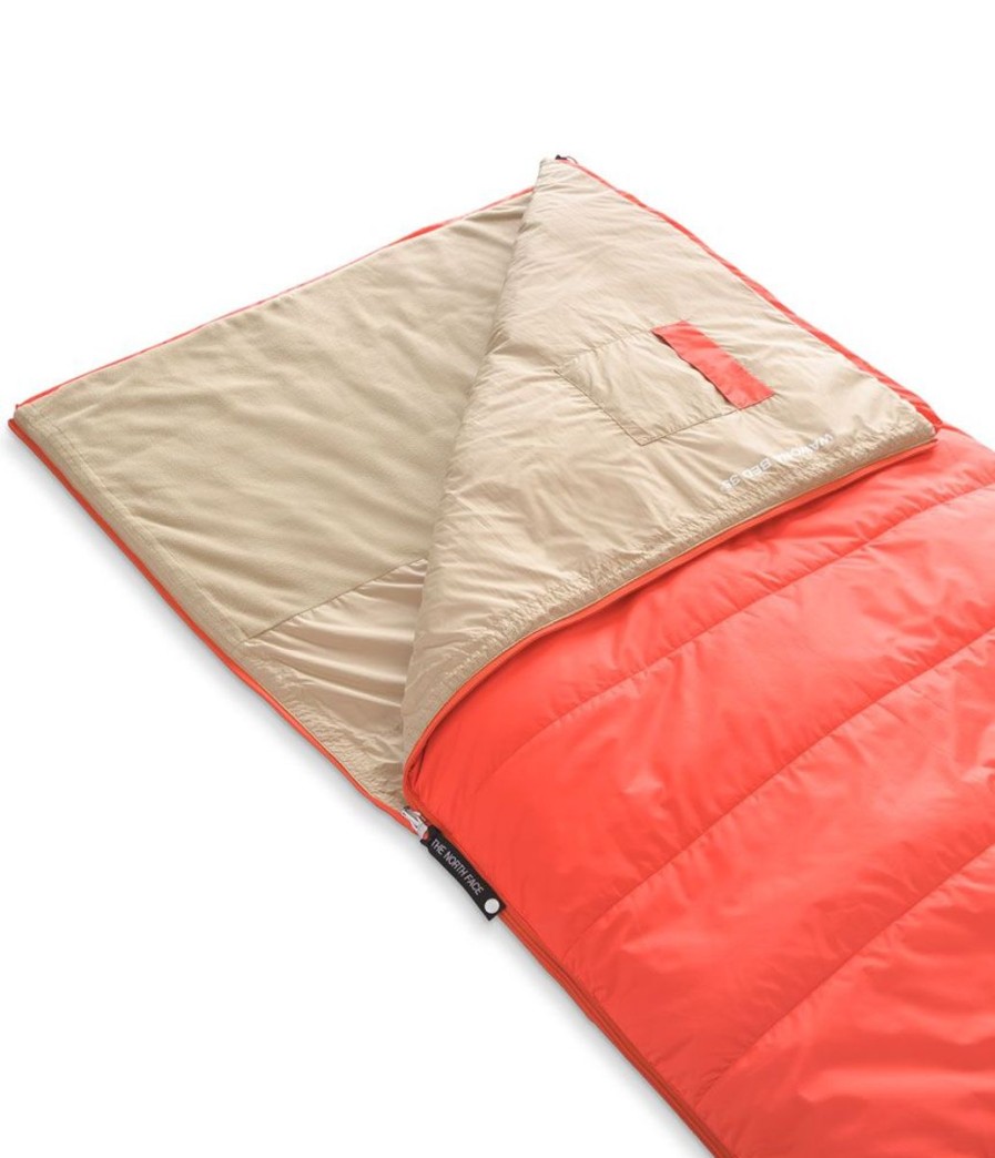 Camping The North Face Sleeping Bags | The North Face Wawona Bed 35 Sleeping Bag Long - Retro Orange