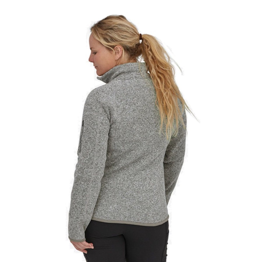 Clothing Patagonia Sweaters | Patagonia Women'S Better Sweater 1/4 Zip Fleece - Birch White