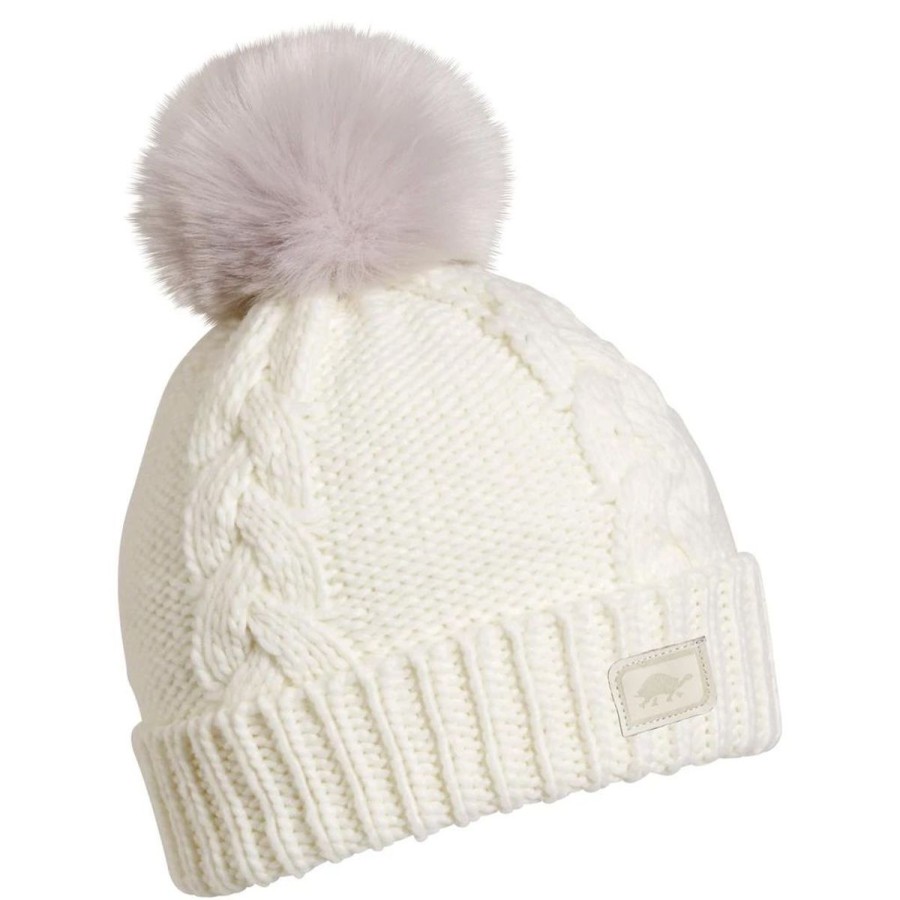 Clothing Turtle Fur Girls' Clothing | Turtle Fur Kids Lizzy Pom Beanie-Ivory