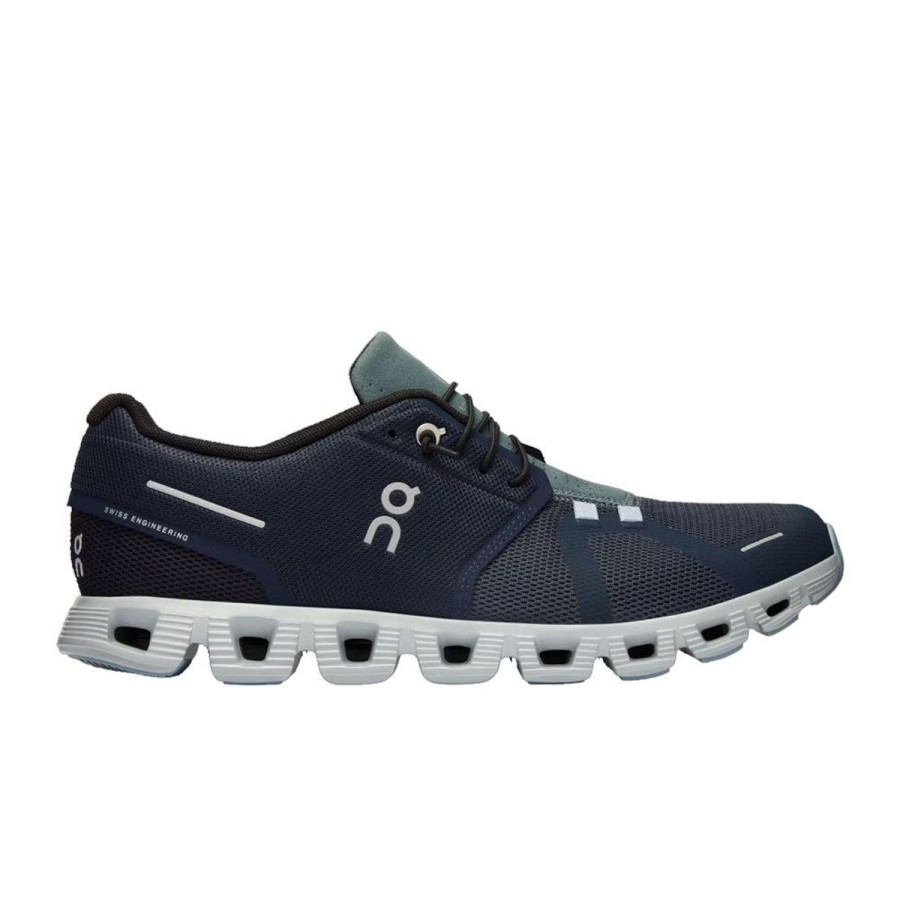 Footwear On Running Men'S Athletic Shoes | On Running Mens' Cloud 5 Running Shoes Midnight/Navy