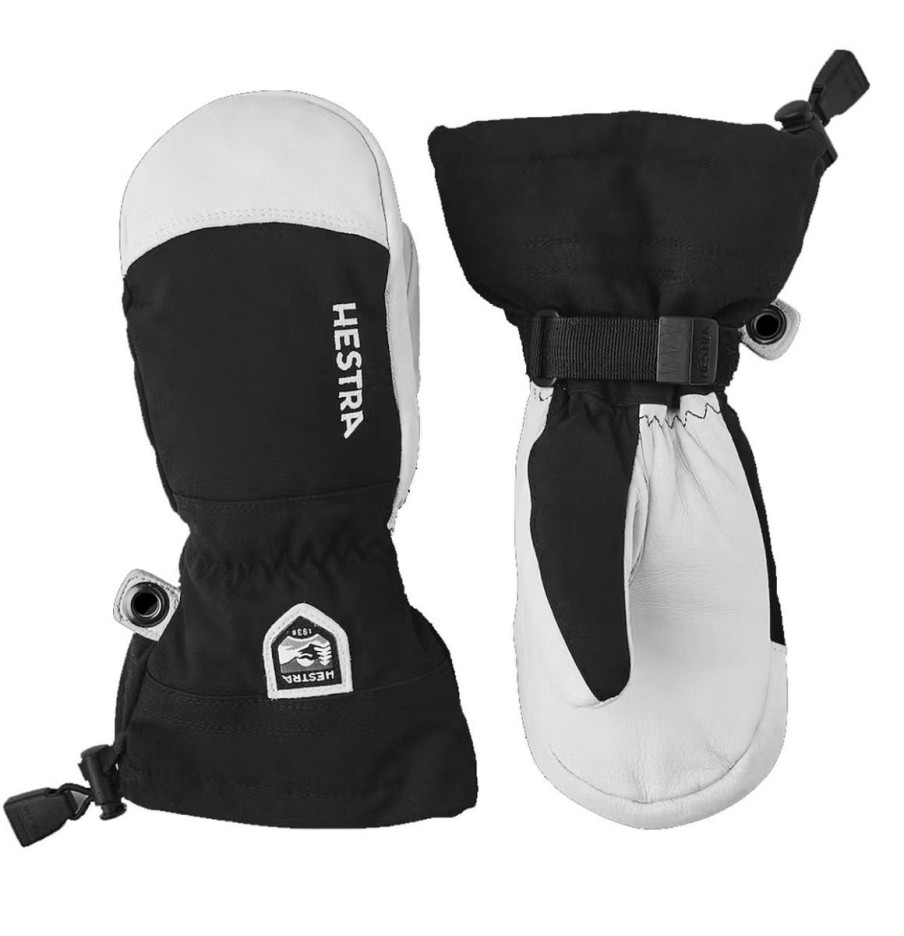 Clothing Hestra Kids' Accessories | Hestra Army Leather Heli Ski Jr Mitt Black