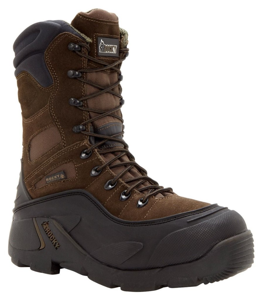 Footwear Rocky Men'S Hunting Boots | Rocky Men'S Rocky Blizzard Stalker 9 Inch Pro Waterproof 1200G Insulated Boots - Brown