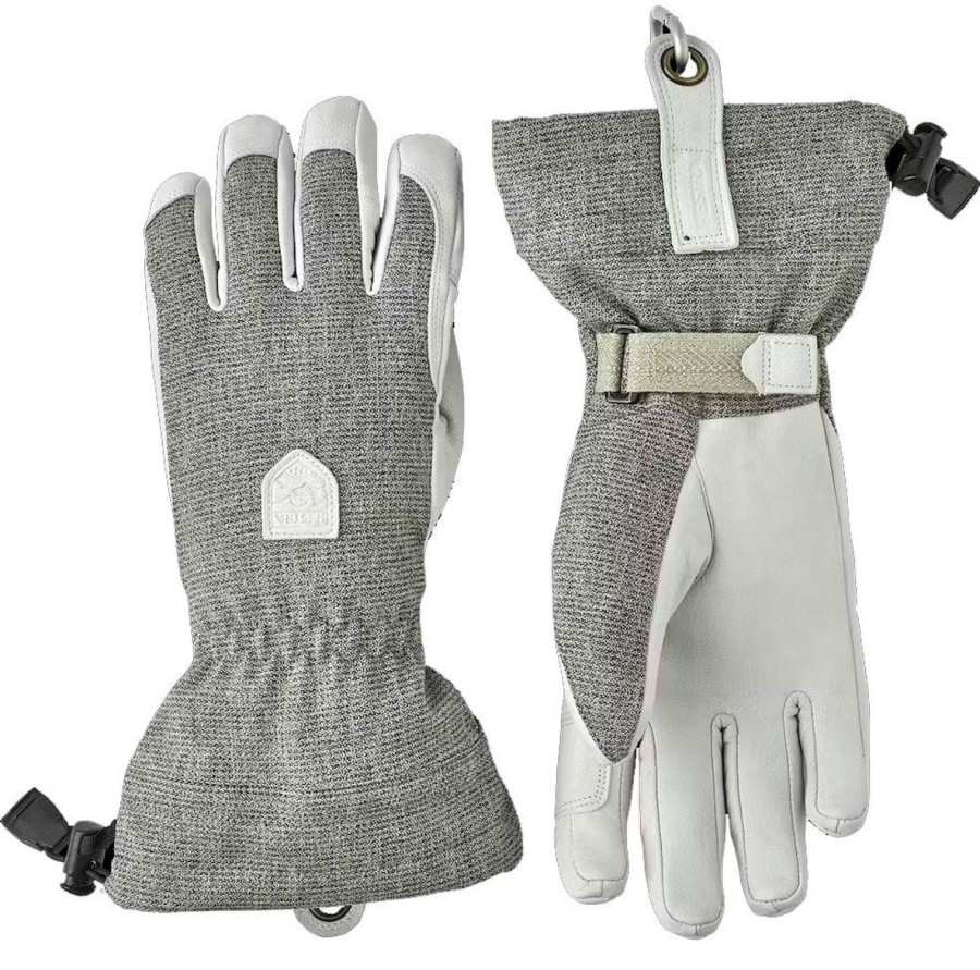 Clothing Hestra Gloves & Mittens | Hestra Womens' Patrol Gauntlet Glove Light Grey