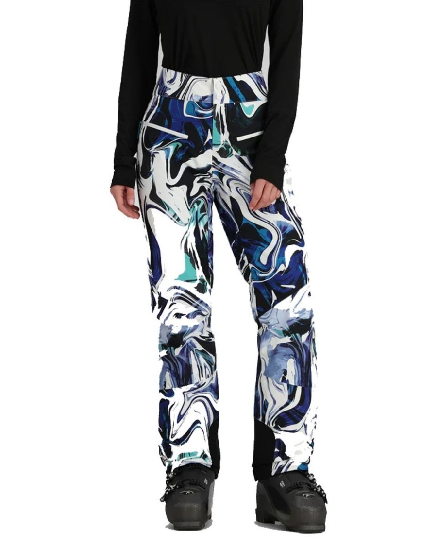 Snow Sports Obermeyer | Obermeyer Women'S Printed Bliss Pant Glacier Melt