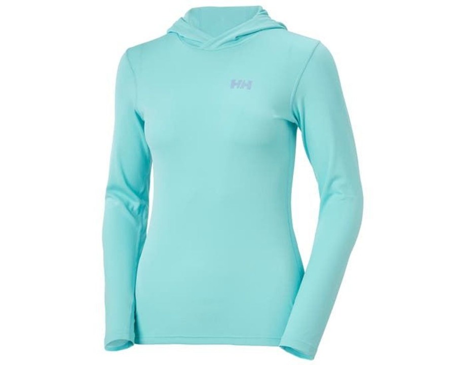 Clothing Helly Hansen Sweaters | Helly Hansen W Hh Lifa Active Solen Hoodie - Glacier Blue