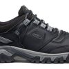 Footwear Keen Men'S Hiking Boots | Keen Men'S Keen Ridge Flex Low Waterproof - Black/Magnet