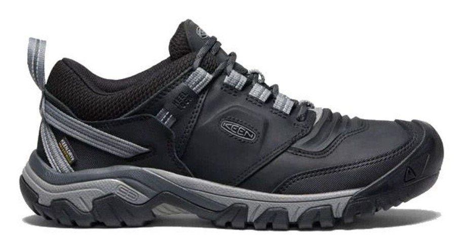 Footwear Keen Men'S Hiking Boots | Keen Men'S Keen Ridge Flex Low Waterproof - Black/Magnet