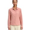 Clothing The North Face Shirts | The North Face Women'S First Trail Upf +50 Longsleeve Shirt - Rose Dawn