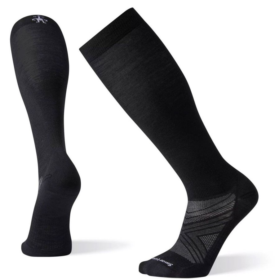 Footwear Smartwool Men'S Socks | Smartwool Ski Targeted Cushion Over-The-Calf Sock - Black