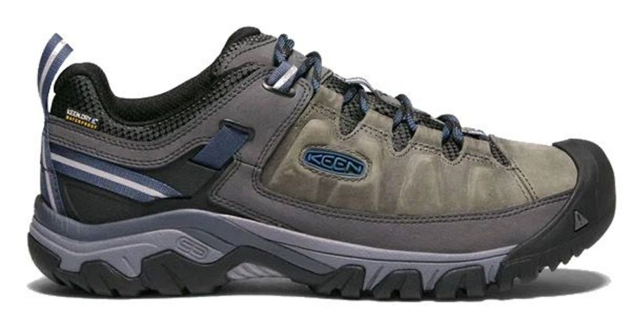 Footwear Keen Men'S Hiking Shoes | Keen Men'S Keen Targhee Iii Waterproof - Steel Grey/Captain'S Blue