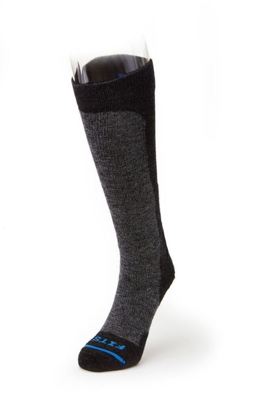 Footwear Fits Socks Men'S Socks | Fits Socks Medium Ski Otc Sock Coal