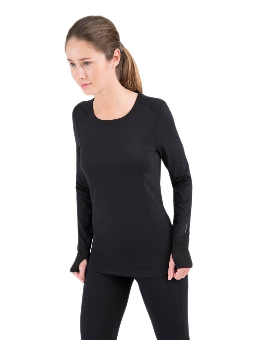 Clothing Terramar Baselayers | Terramar Women'S Cloud Nine 2.0 Scoop - Black