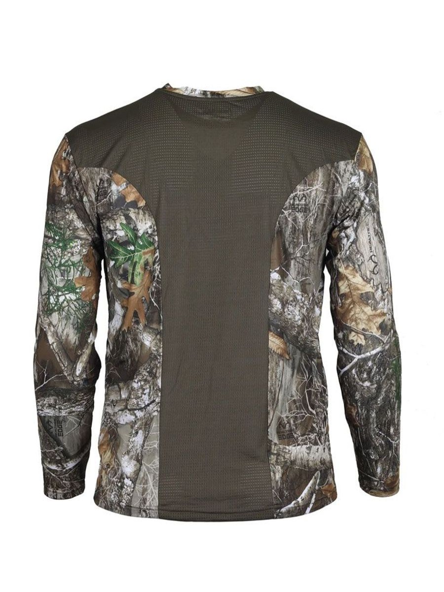 Hunting Gamehide | Gamehide Mens' Rapid-Wick Hunt Long-Sleeve Tee - Realtree Edge