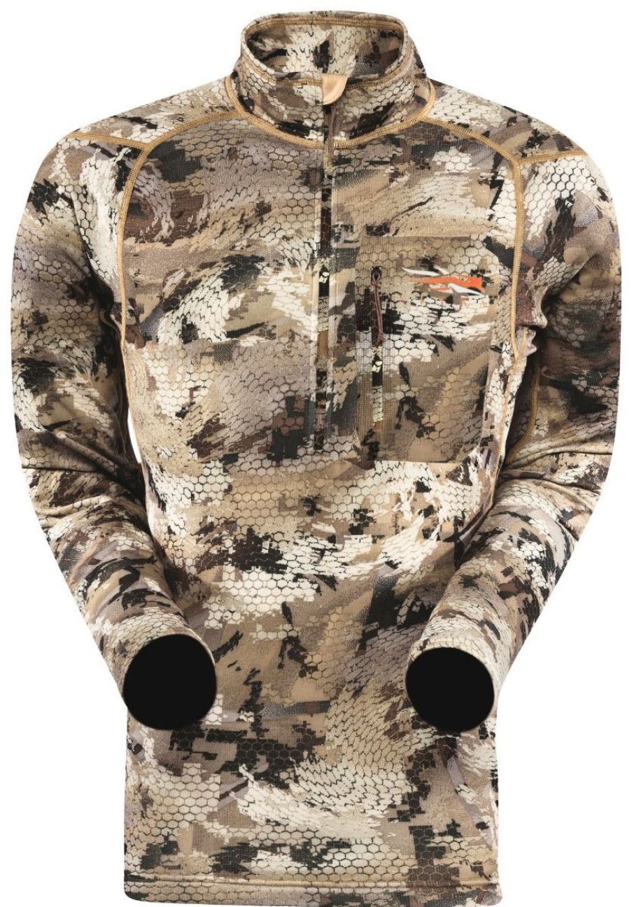 Hunting Sitka | Sitka Men'S Core Midweight Zip Tee - Gore Optifade Waterfowl Marsh