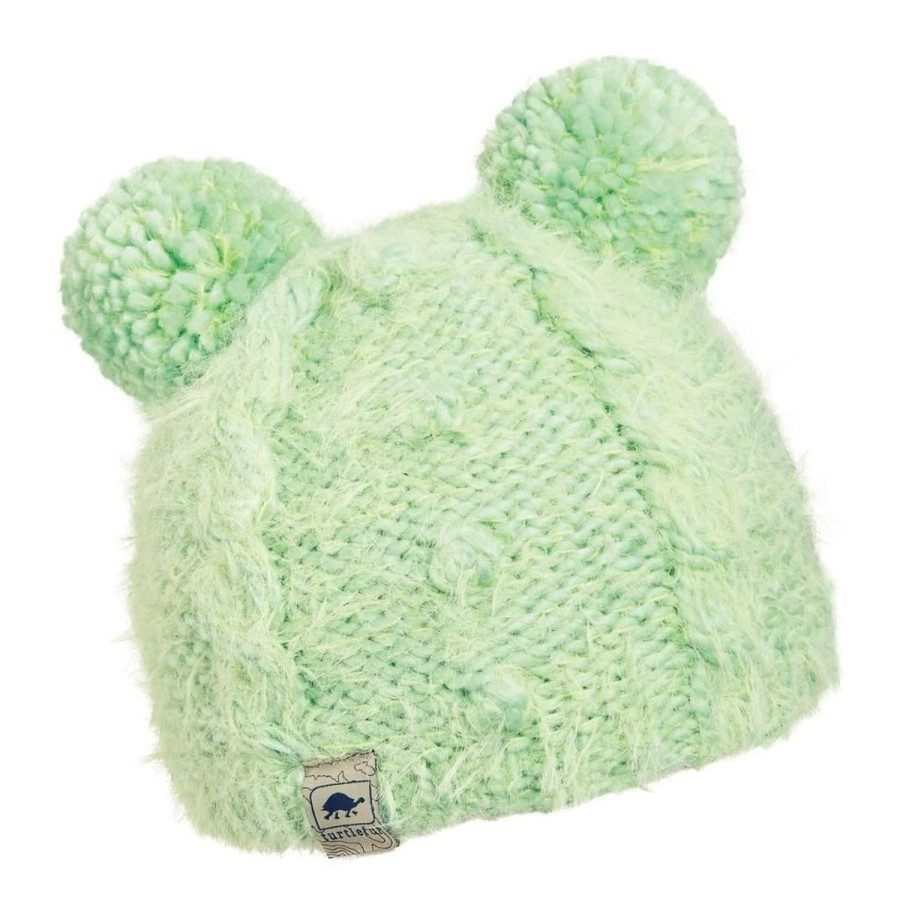 Clothing Turtle Fur Boys' Clothing | Turtle Fur Kids Fluff Balls Pom Beanie-Mint