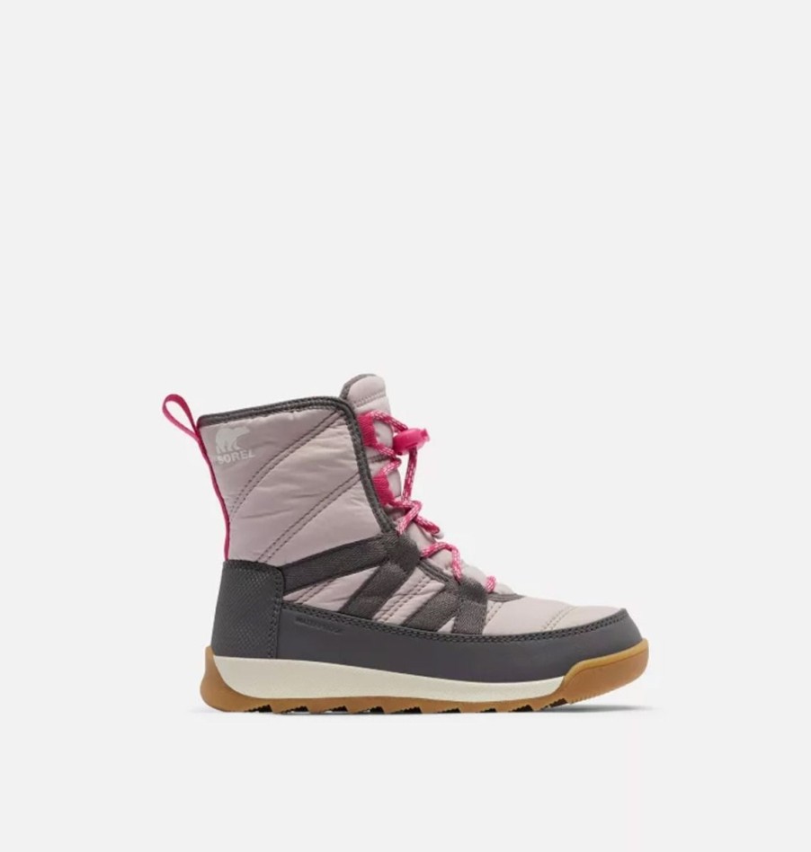 Footwear Sorel Kids' Boots | Sorel Youth Whitney Ii Short Lace Boot - Vapor/Pulse