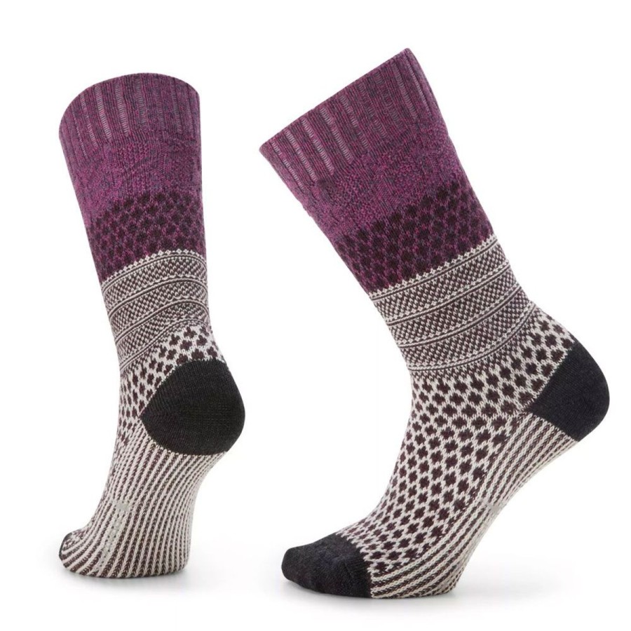 Footwear Smartwool Women'S Socks | Smartwool Womens' Everyday Popcorn Cable Crew - Meadow Mauve