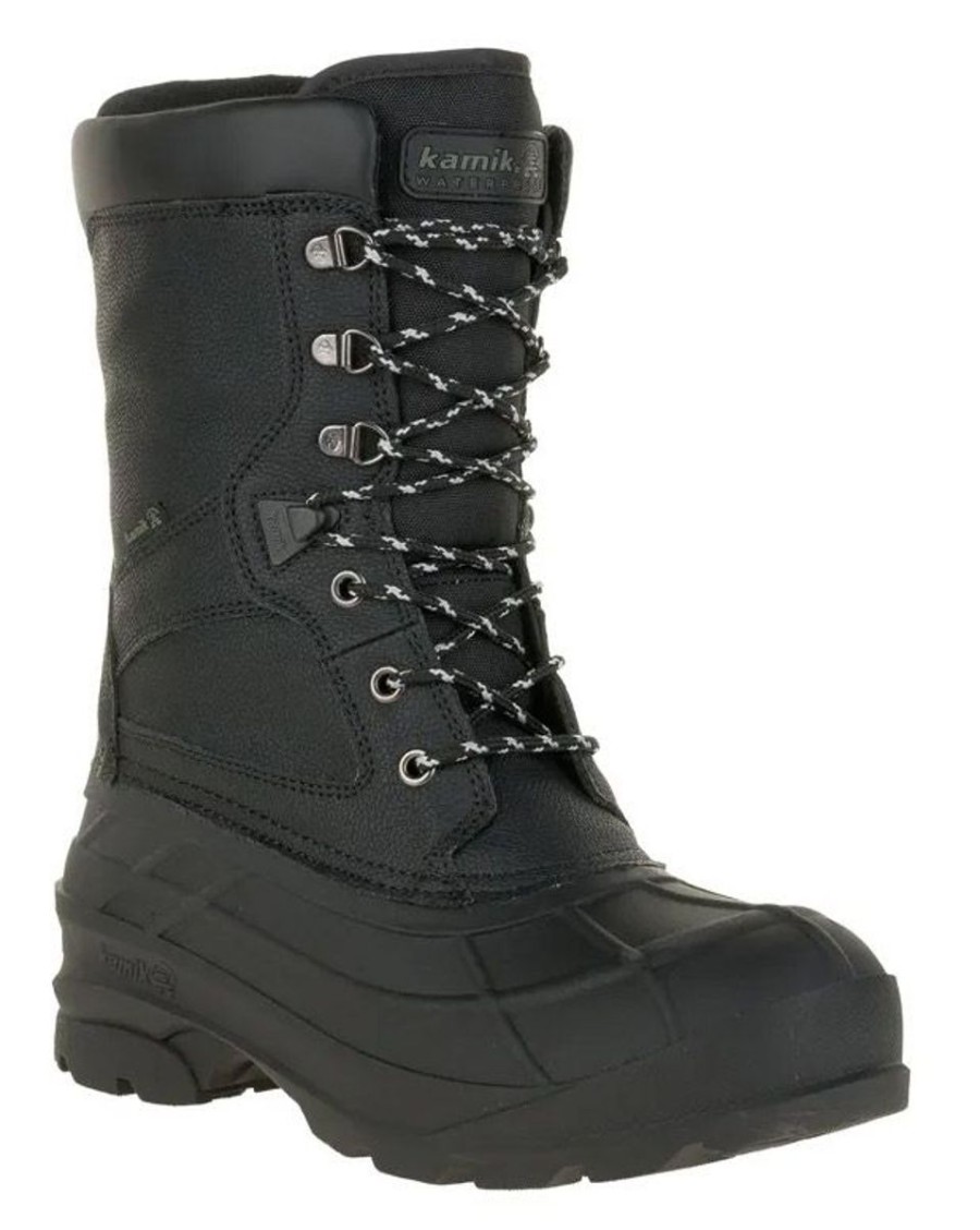 Footwear Kamik Men'S Winter Boots | Kamik Men'S Kamik Nation Pro -40F Waterproof Boot -Black