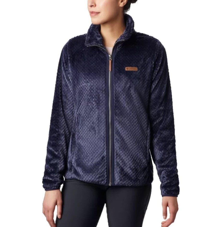 Clothing Columbia Jackets | Columbia Women'S Fire Side Ii Sherpa Full Zip Fleece - Dark Nocturnal