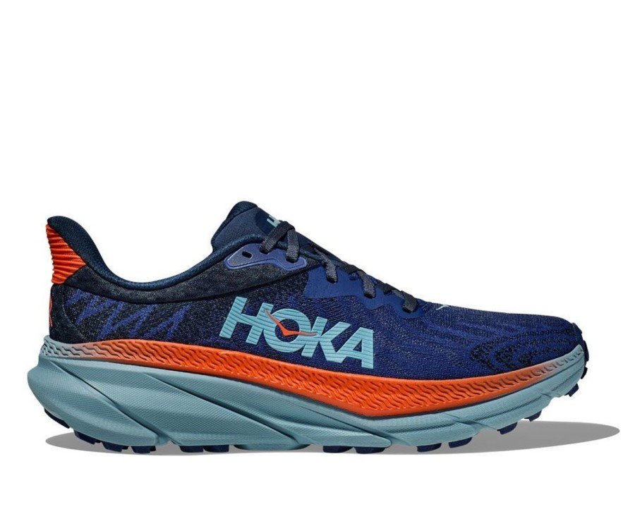 Footwear Hoka One One Men'S Athletic Shoes | Hoka One One Men'S Challenger Atr 7 Trail Running Shoes - Bellweather Blue/Stone Blue