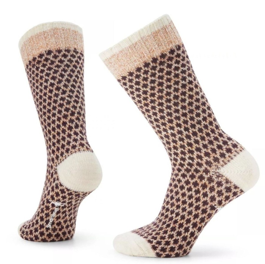 Footwear Smartwool Women'S Socks | Smartwool Womens' Everyday Popcorn Polka Dot - Acorn