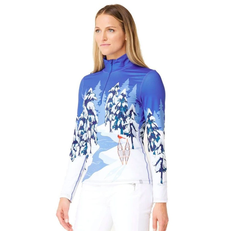 Clothing Krimson Klover Baselayers | Krimson Klover Womens' Whiteout Top Strong Blue