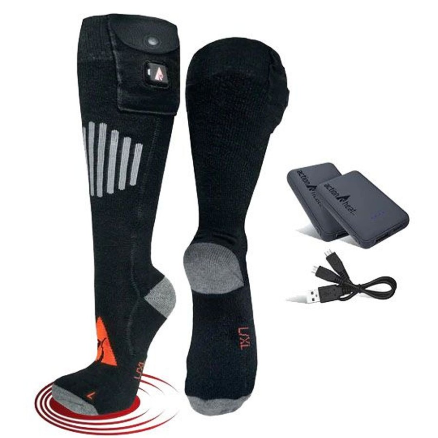 Footwear Actionheat Men'S Socks | Actionheat Heated Socks V5 Wool